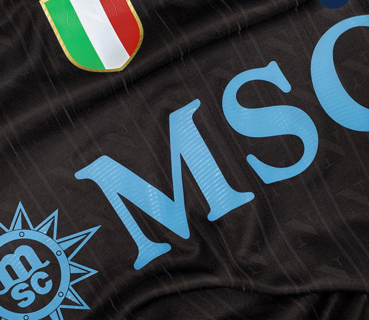 NAPOLI TERZA MAGLIA THIRD CAFFÈ 25 / 26 CAMPIONI D'ITALIA