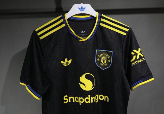 MANCHESTER UNITED TERZA MAGLIA THIRD AWAY BLACK NERO 25 / 26