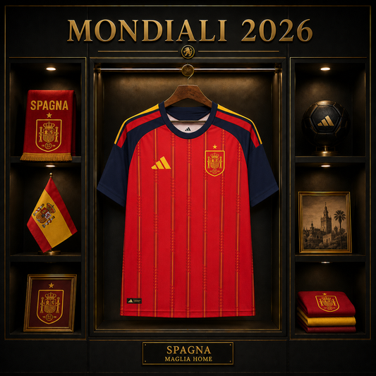SPAGNA PRIMA MAGLIA HOME CASA MONDIALI 26
