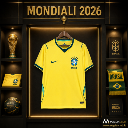 BRASILE PRIMA MAGLIA HOME CASA MONDIALI 26
