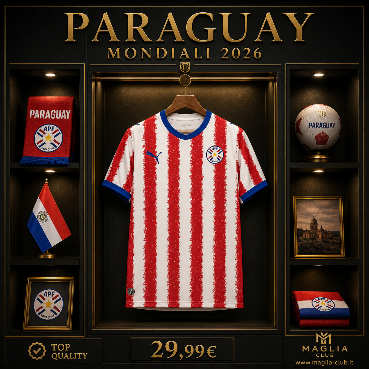 PARAGUAY PRIMA MAGLIA HOME CASA MONDIALI 26