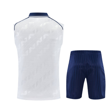 REAL MADRID KIT ALLENAMENTO BIANCO maglia e pantaloncino