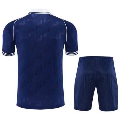 REAL MADRID KIT ALLENAMENTO BLU maglia e pantaloncino