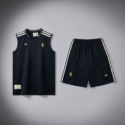 JUVENTUS KIT ALLENAMENTO Terrace Icons NERO ORO maglia e pantaloncino