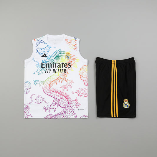 REAL MADRID KIT ALLENAMENTO Drago maglia e pantaloncino