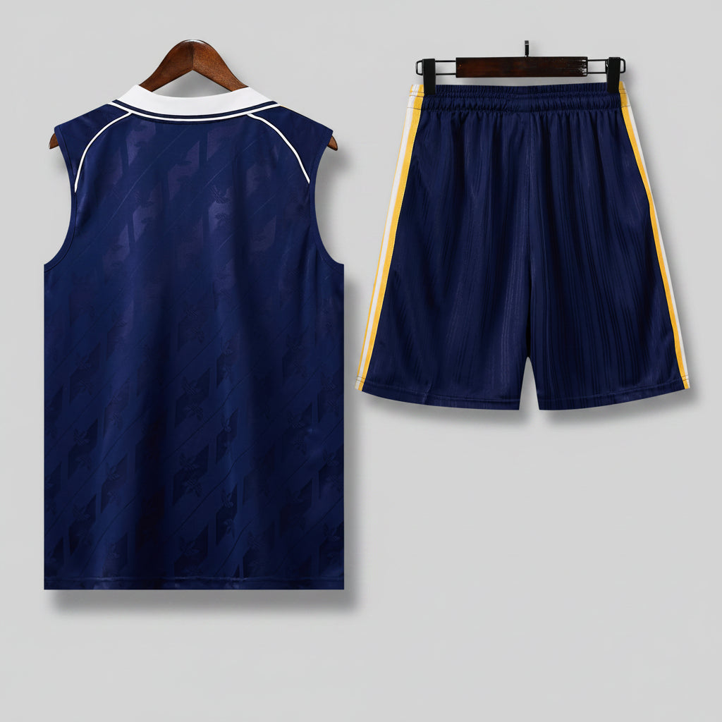 REAL MADRID KIT ALLENAMENTO BLU maglia e pantaloncino