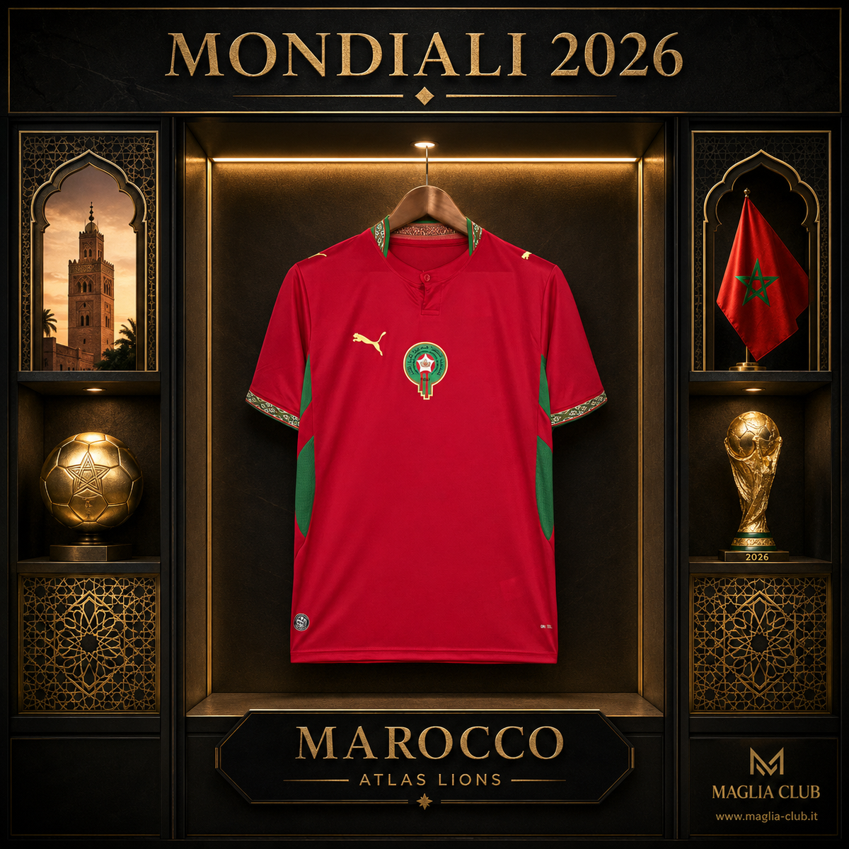 MAROCCO PRIMA MAGLIA HOME CASA MONDIALI 26