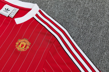 MANCHETER UNITED KIT ALLENAMENTO Retrò Rosso maglia e pantaloncino