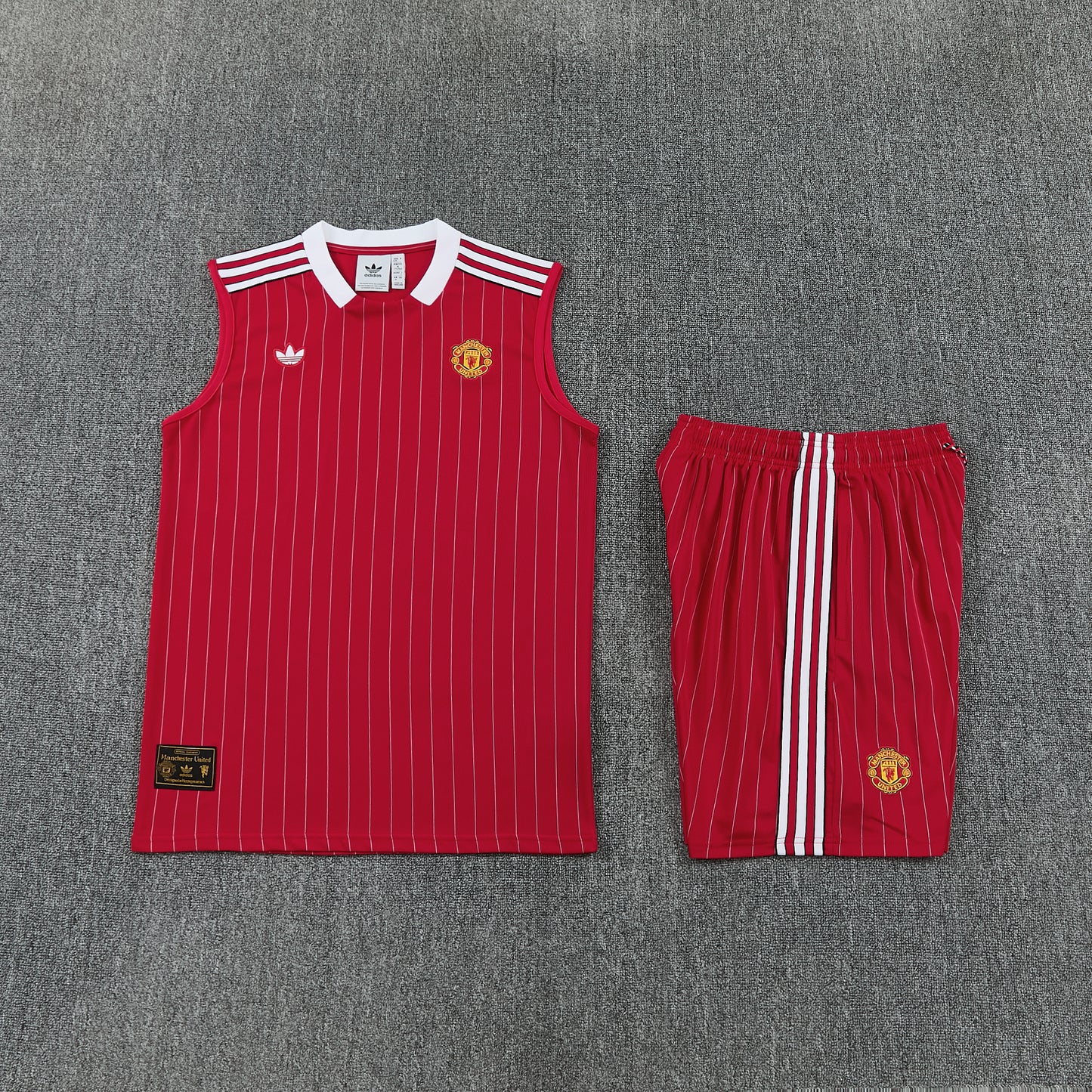 MANCHETER UNITED KIT ALLENAMENTO Retrò Rosso maglia e pantaloncino