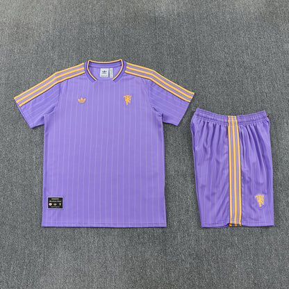 MANCHETER UNITED KIT ALLENAMENTO Viola maglia e pantaloncino