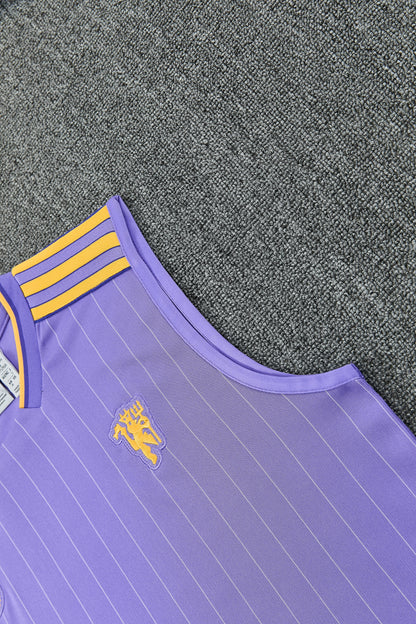 MANCHETER UNITED KIT ALLENAMENTO Viola maglia e pantaloncino