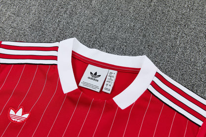 MANCHETER UNITED KIT ALLENAMENTO Retrò Rosso maglia e pantaloncino