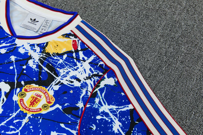 MANCHETER UNITED KIT ALLENAMENTO Retrò maglia e pantaloncino