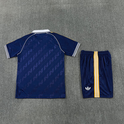REAL MADRID KIT ALLENAMENTO BLU maglia e pantaloncino