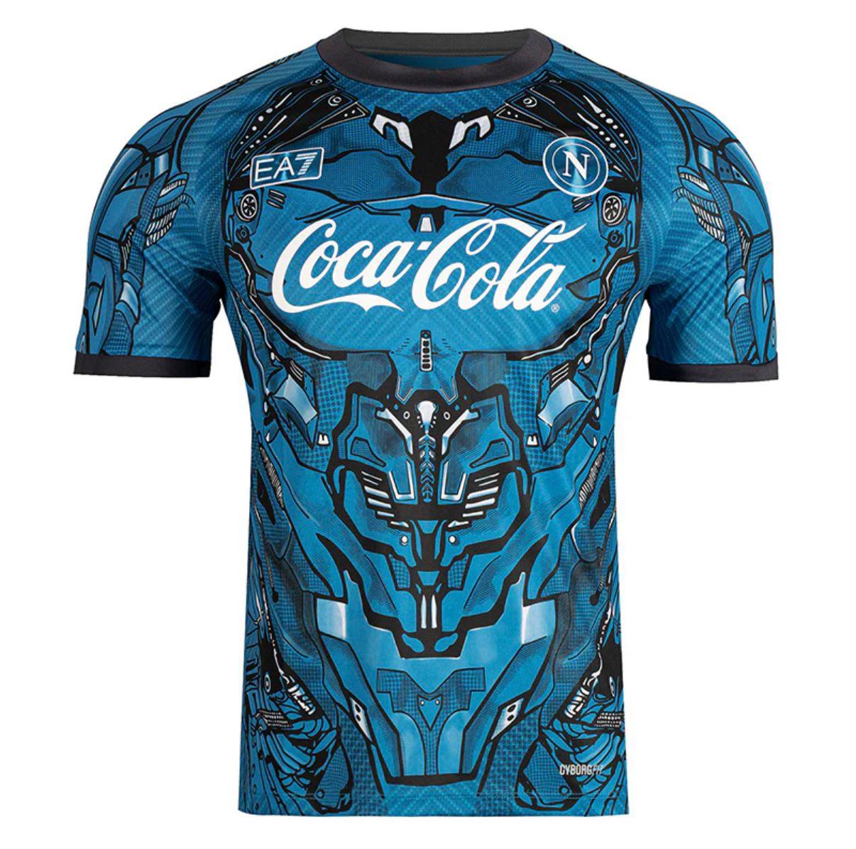NAPOLI MAGLIA ALLENAMENTO CYBORG BLU 2025 / 2026