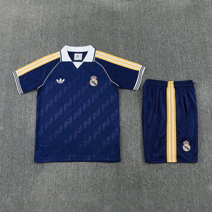 REAL MADRID KIT ALLENAMENTO BLU maglia e pantaloncino