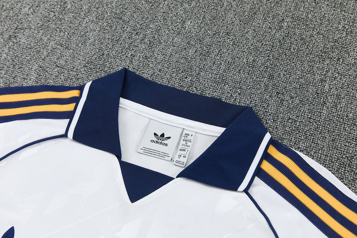 REAL MADRID KIT ALLENAMENTO BIANCO maglia e pantaloncino