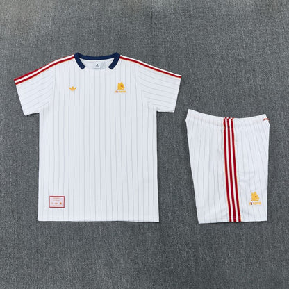 ROMA KIT ALLENAMENTO Terrace Icons BIANCO ROSSO (maglia e pantaloncino)