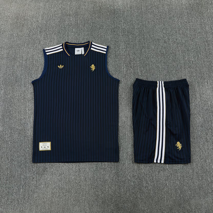 JUVENTUS KIT ALLENAMENTO Terrace Icons NERO ORO maglia e pantaloncino