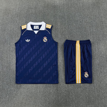 REAL MADRID KIT ALLENAMENTO BLU maglia e pantaloncino