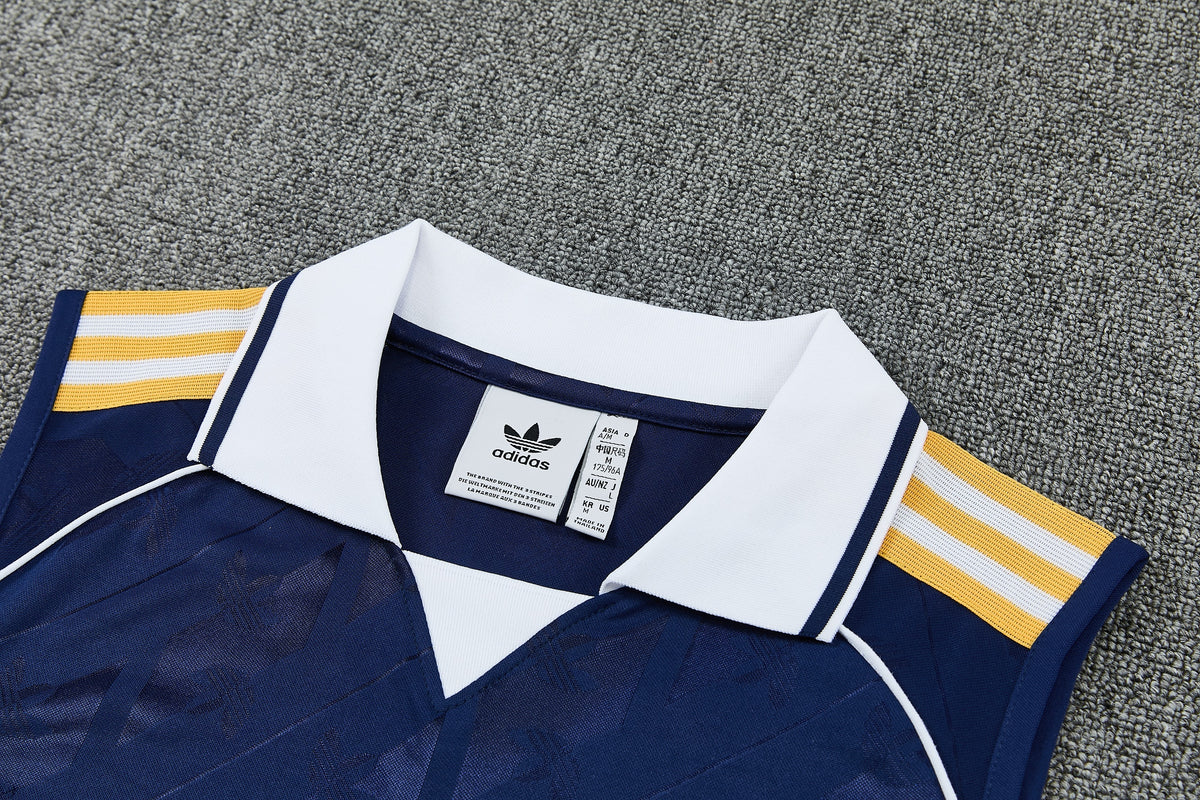 REAL MADRID KIT ALLENAMENTO BLU maglia e pantaloncino