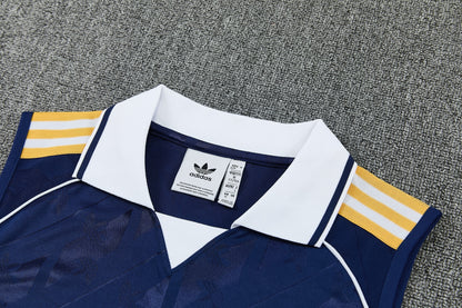 REAL MADRID KIT ALLENAMENTO BLU maglia e pantaloncino