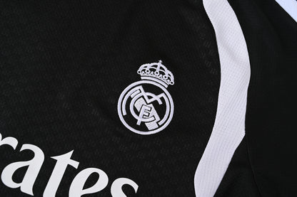 REAL MADRID KIT ALLENAMENTO Nero Bianco maglia e pantaloncino