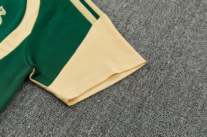 REAL MADRID KIT ALLENAMENTO Verde Beige maglia e pantaloncino