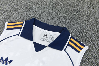 REAL MADRID KIT ALLENAMENTO BIANCO maglia e pantaloncino