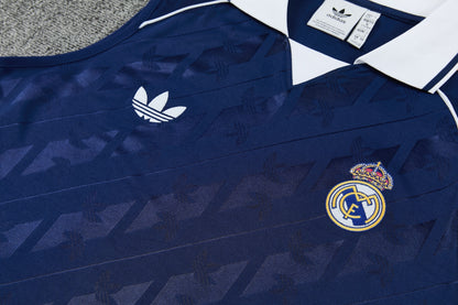 REAL MADRID KIT ALLENAMENTO BLU maglia e pantaloncino