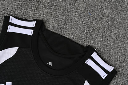 REAL MADRID KIT ALLENAMENTO Nero Bianco maglia e pantaloncino