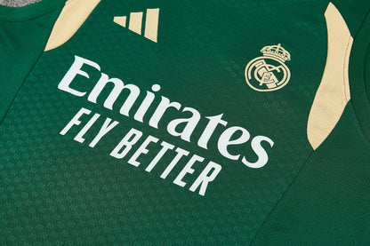 REAL MADRID KIT ALLENAMENTO Verde Beige maglia e pantaloncino
