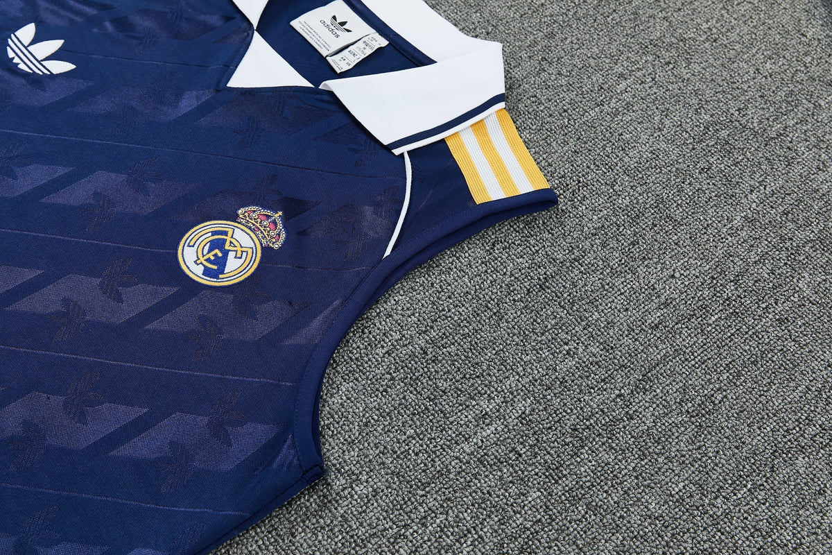 REAL MADRID KIT ALLENAMENTO BLU maglia e pantaloncino