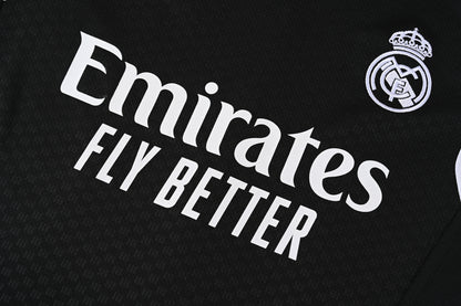 REAL MADRID KIT ALLENAMENTO Nero Bianco maglia e pantaloncino