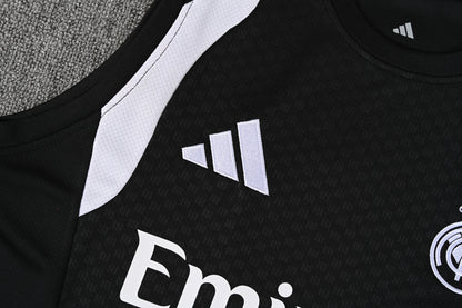 REAL MADRID KIT ALLENAMENTO Nero Bianco maglia e pantaloncino