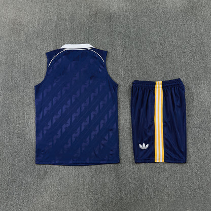 REAL MADRID KIT ALLENAMENTO BLU maglia e pantaloncino