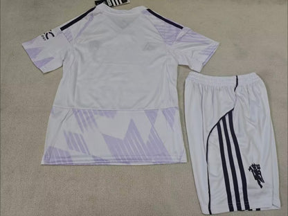 MANCHESTER UNITED KIT BIMBO SECONDA AWAY TRASFERTA MAGLIA 25 / 26