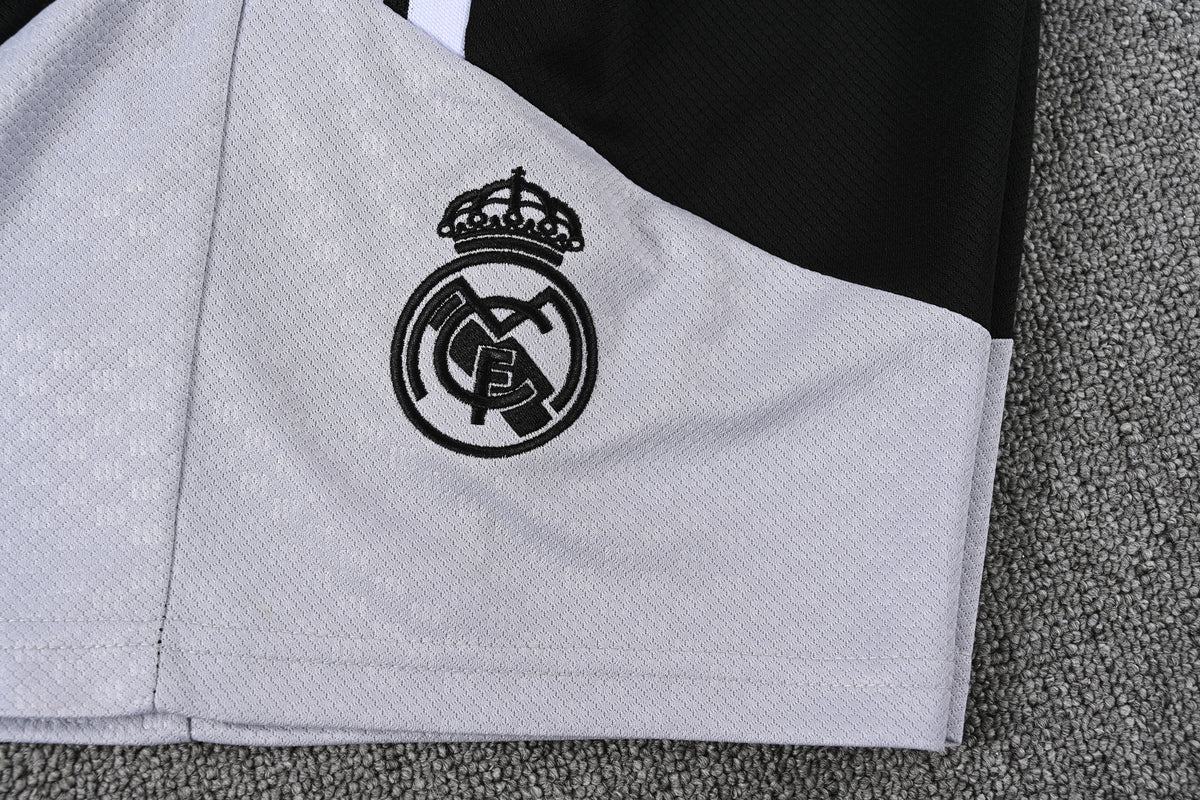 REAL MADRID KIT ALLENAMENTO Nero Bianco maglia e pantaloncino