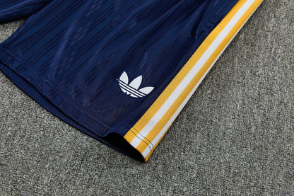 REAL MADRID KIT ALLENAMENTO BLU maglia e pantaloncino