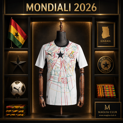 GHANA PRIMA MAGLIA HOME CASA MONDIALI 26