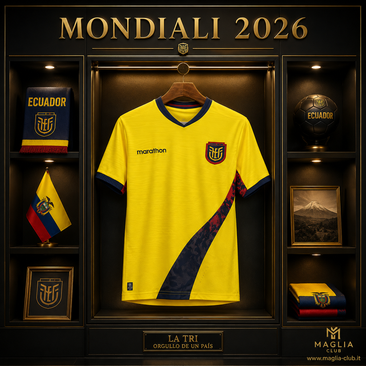 ECUADOR PRIMA MAGLIA HOME CASA MONDIALI 26