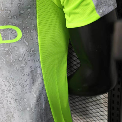 MANCHESTER CITY MAGLIA AWAY RAIN PIOGGIA GIALLO GRIGIO 25 / 26