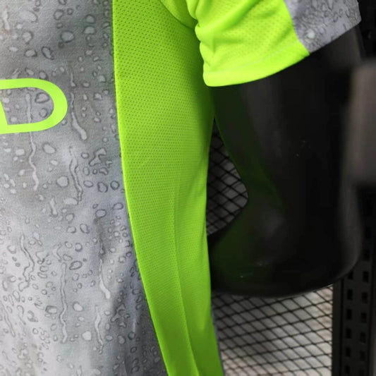 MANCHESTER CITY MAGLIA AWAY RAIN PIOGGIA GIALLO GRIGIO 25 / 26