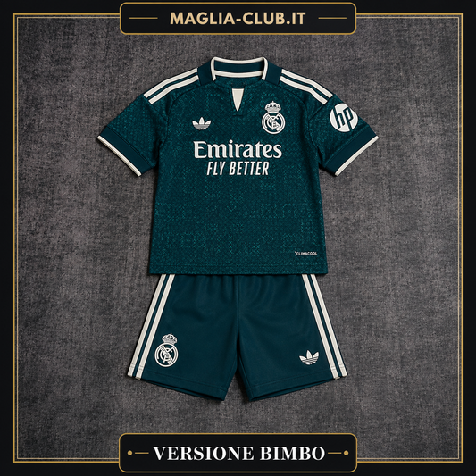REAL MADRID KIT BIMBO SECONDA MAGLIA AWAY TRASFERTA 26 / 27