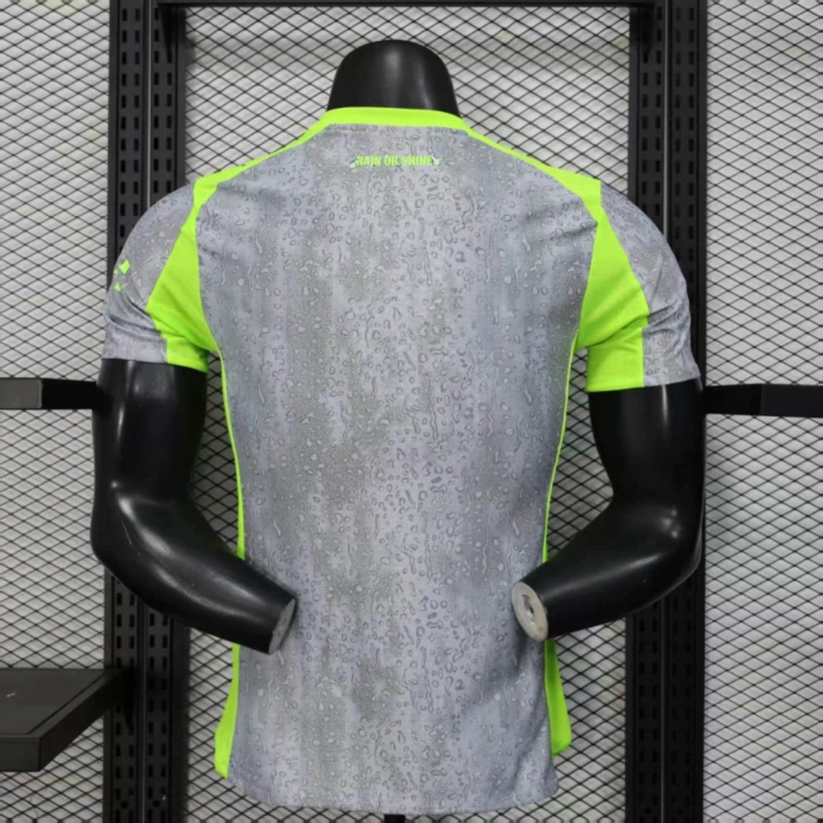 MANCHESTER CITY MAGLIA AWAY RAIN PIOGGIA GIALLO GRIGIO 25 / 26