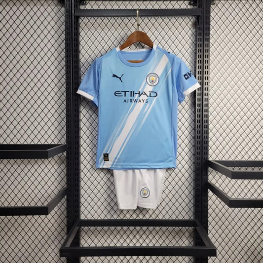 MANCHESTER CITY KIT BIMBO DIVISA PRIMA MAGLIA HOME CASA 25 / 26