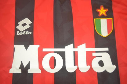 MAGLIA BARESI 6 MILAN VINTAGE STAGIONE 93 94 MOTTA