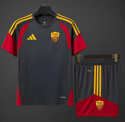ROMA KIT ALLENAMENTO NERO (maglia e pantaloncino)