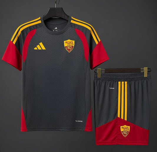 ROMA KIT ALLENAMENTO NERO (maglia e pantaloncino)
