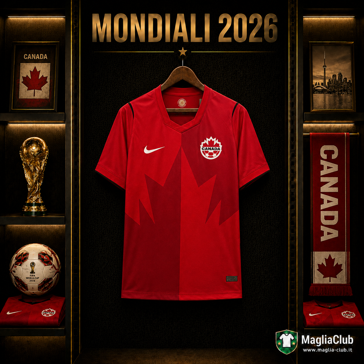 CANADA PRIMA MAGLIA HOME CASA MONDIALI 26